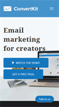 Mobile Screenshot of convertkit.com