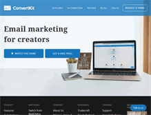 Tablet Screenshot of convertkit.com